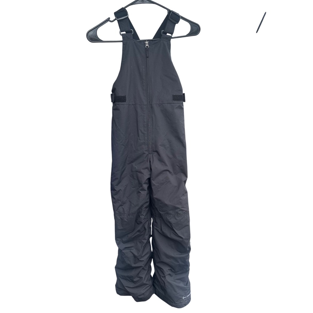 Columbia Snow Bibs Youth Size M 10/12 Black Zip Outgrown Outdoor Ski Pants